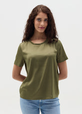 Ovs Short-Sleeved Blouse In Satin